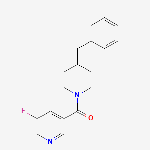 3-(4-Benzylpiperidine-1-carbonyl)-5-fluoropyridine