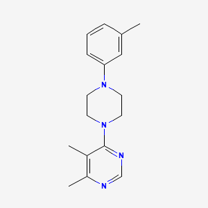 4,5-Dimethyl-6-[4-(3-methylphenyl)piperazin-1-yl]pyrimidine