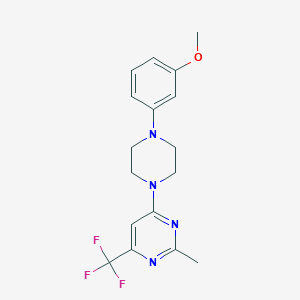 4-[4-(3-Methoxyphenyl)piperazin-1-yl]-2-methyl-6-(trifluoromethyl)pyrimidine