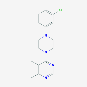 4-[4-(3-Chlorophenyl)piperazin-1-yl]-5,6-dimethylpyrimidine