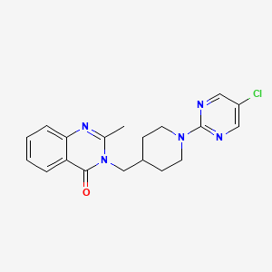 3-{[1-(5-Chloropyrimidin-2-yl)piperidin-4-yl]methyl}-2-methyl-3,4-dihydroquinazolin-4-one