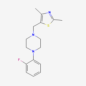 1-[(2,4-Dimethyl-1,3-thiazol-5-yl)methyl]-4-(2-fluorophenyl)piperazine