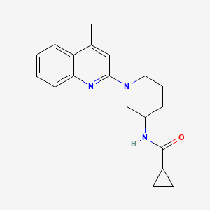 N-[1-(4-methylquinolin-2-yl)piperidin-3-yl]cyclopropanecarboxamide