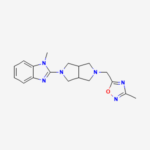 1-methyl-2-{5-[(3-methyl-1,2,4-oxadiazol-5-yl)methyl]-octahydropyrrolo[3,4-c]pyrrol-2-yl}-1H-1,3-benzodiazole