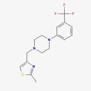 1-[(2-Methyl-1,3-thiazol-4-yl)methyl]-4-[3-(trifluoromethyl)phenyl]piperazine