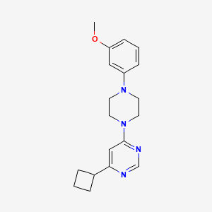 4-Cyclobutyl-6-[4-(3-methoxyphenyl)piperazin-1-yl]pyrimidine