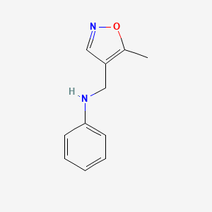 N-((5-methylisoxazol-4-yl)methyl)aniline