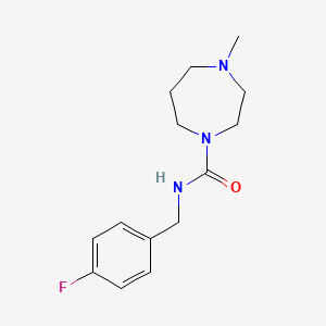 N-[(4-fluorophenyl)methyl]-4-methyl-1,4-diazepane-1-carboxamide