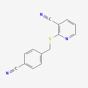 2-[(4-Cyanobenzyl)sulfanyl]pyridine-3-carbonitrile