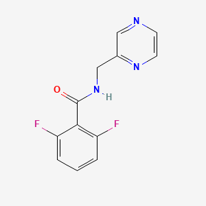 2,6-difluoro-N-[(pyrazin-2-yl)methyl]benzamide