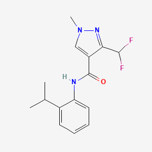 3-(difluoromethyl)-1-methyl-N-[2-(propan-2-yl)phenyl]-1H-pyrazole-4-carboxamide