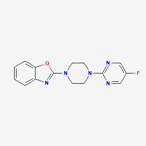 2-[4-(5-Fluoropyrimidin-2-yl)piperazin-1-yl]-1,3-benzoxazole