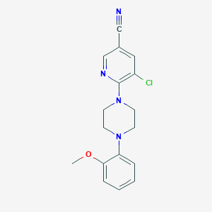 5-Chloro-6-[4-(2-methoxyphenyl)piperazin-1-yl]pyridine-3-carbonitrile