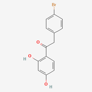 molecular formula C14H11BrO3 B1224145 2-(4-溴苯基)-1-(2,4-二羟基苯基)乙酮 CAS No. 92152-60-8