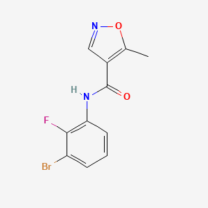 N-(3-bromo-2-fluorophenyl)-5-methyl-1,2-oxazole-4-carboxamide