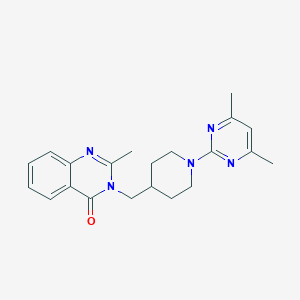 3-{[1-(4,6-Dimethylpyrimidin-2-yl)piperidin-4-yl]methyl}-2-methyl-3,4-dihydroquinazolin-4-one