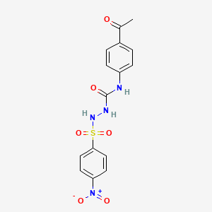 1-(4-Acetylphenyl)-3-[(4-nitrophenyl)sulfonylamino]urea