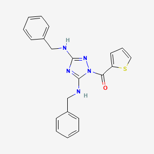 [3,5-Bis[(phenylmethyl)amino]-1,2,4-triazol-1-yl]-thiophen-2-ylmethanone