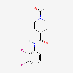 1-acetyl-N-(2,3-difluorophenyl)piperidine-4-carboxamide