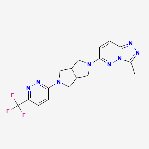 3-(5-{3-Methyl-[1,2,4]triazolo[4,3-b]pyridazin-6-yl}-octahydropyrrolo[3,4-c]pyrrol-2-yl)-6-(trifluoromethyl)pyridazine