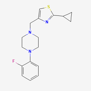 1-[(2-Cyclopropyl-1,3-thiazol-4-yl)methyl]-4-(2-fluorophenyl)piperazine