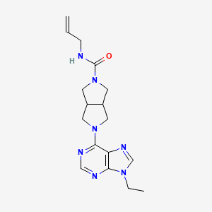 5-(9-ethyl-9H-purin-6-yl)-N-(prop-2-en-1-yl)-octahydropyrrolo[3,4-c]pyrrole-2-carboxamide