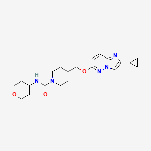 4-[({2-cyclopropylimidazo[1,2-b]pyridazin-6-yl}oxy)methyl]-N-(oxan-4-yl)piperidine-1-carboxamide