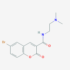 molecular formula C14H15BrN2O3 B1224157 6-bromo-N-[2-(dimethylamino)ethyl]-2-oxo-1-benzopyran-3-carboxamide 
