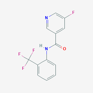 5-fluoro-N-[2-(trifluoromethyl)phenyl]pyridine-3-carboxamide