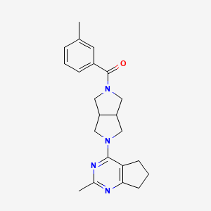 2-{2-methyl-5H,6H,7H-cyclopenta[d]pyrimidin-4-yl}-5-(3-methylbenzoyl)-octahydropyrrolo[3,4-c]pyrrole