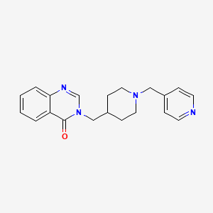 3-({1-[(Pyridin-4-yl)methyl]piperidin-4-yl}methyl)-3,4-dihydroquinazolin-4-one