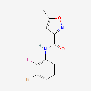 N-(3-bromo-2-fluorophenyl)-5-methyl-1,2-oxazole-3-carboxamide