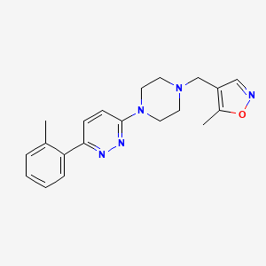 3-{4-[(5-Methyl-1,2-oxazol-4-yl)methyl]piperazin-1-yl}-6-(2-methylphenyl)pyridazine