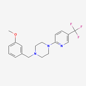 1-[(3-Methoxyphenyl)methyl]-4-[5-(trifluoromethyl)pyridin-2-yl]piperazine