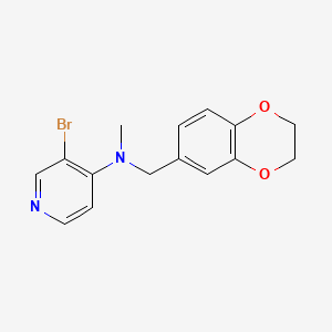 3-bromo-N-[(2,3-dihydro-1,4-benzodioxin-6-yl)methyl]-N-methylpyridin-4-amine