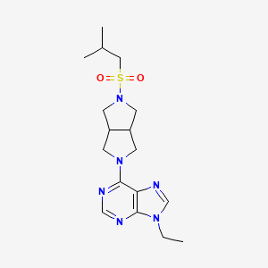 9-ethyl-6-[5-(2-methylpropanesulfonyl)-octahydropyrrolo[3,4-c]pyrrol-2-yl]-9H-purine