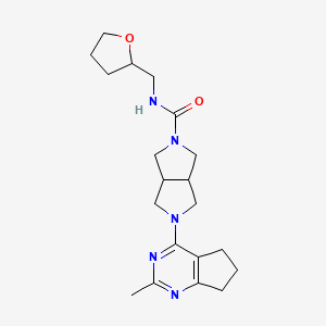 5-{2-methyl-5H,6H,7H-cyclopenta[d]pyrimidin-4-yl}-N-[(oxolan-2-yl)methyl]-octahydropyrrolo[3,4-c]pyrrole-2-carboxamide