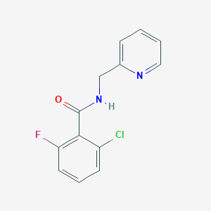 2-chloro-6-fluoro-N-[(pyridin-2-yl)methyl]benzamide