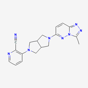 3-(5-{3-Methyl-[1,2,4]triazolo[4,3-b]pyridazin-6-yl}-octahydropyrrolo[3,4-c]pyrrol-2-yl)pyridine-2-carbonitrile