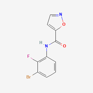 N-(3-bromo-2-fluorophenyl)-1,2-oxazole-5-carboxamide