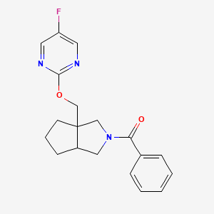 2-({2-Benzoyl-octahydrocyclopenta[c]pyrrol-3a-yl}methoxy)-5-fluoropyrimidine