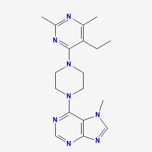 6-[4-(5-ethyl-2,6-dimethylpyrimidin-4-yl)piperazin-1-yl]-7-methyl-7H-purine