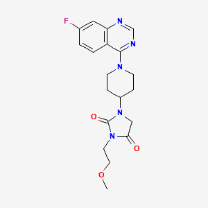 1-[1-(7-Fluoroquinazolin-4-yl)piperidin-4-yl]-3-(2-methoxyethyl)imidazolidine-2,4-dione