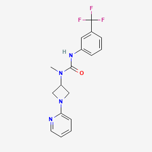 3-Methyl-3-[1-(pyridin-2-yl)azetidin-3-yl]-1-[3-(trifluoromethyl)phenyl]urea