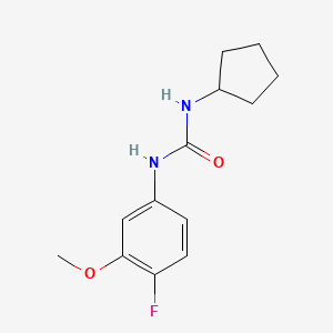 3-Cyclopentyl-1-(4-fluoro-3-methoxyphenyl)urea