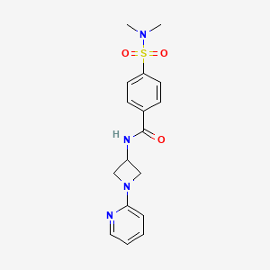 4-(dimethylsulfamoyl)-N-[1-(pyridin-2-yl)azetidin-3-yl]benzamide