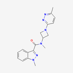 N,1-dimethyl-N-[1-(6-methylpyridazin-3-yl)azetidin-3-yl]-1H-indazole-3-carboxamide