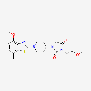 1-[1-(4-Methoxy-7-methyl-1,3-benzothiazol-2-yl)piperidin-4-yl]-3-(2-methoxyethyl)imidazolidine-2,4-dione