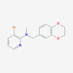 3-bromo-N-[(2,3-dihydro-1,4-benzodioxin-6-yl)methyl]-N-methylpyridin-2-amine