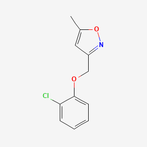 3-[(2-Chlorophenoxy)methyl]-5-methyl-1,2-oxazole